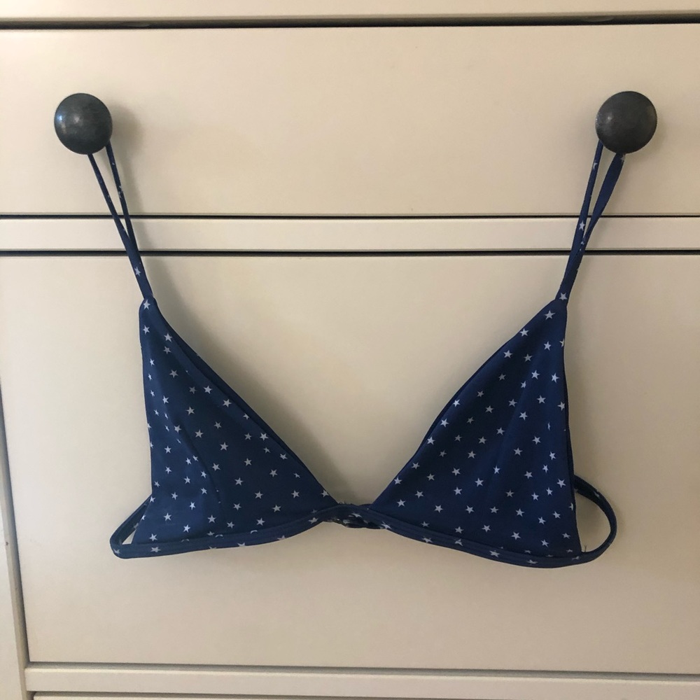 patriotic triangle bikini top